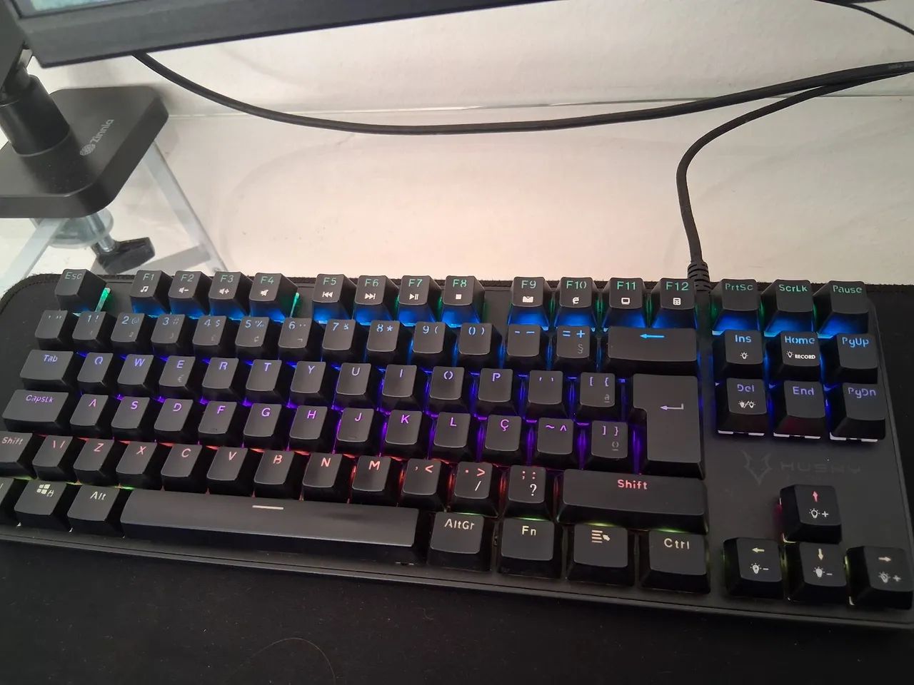 Teclado husky gaming snow