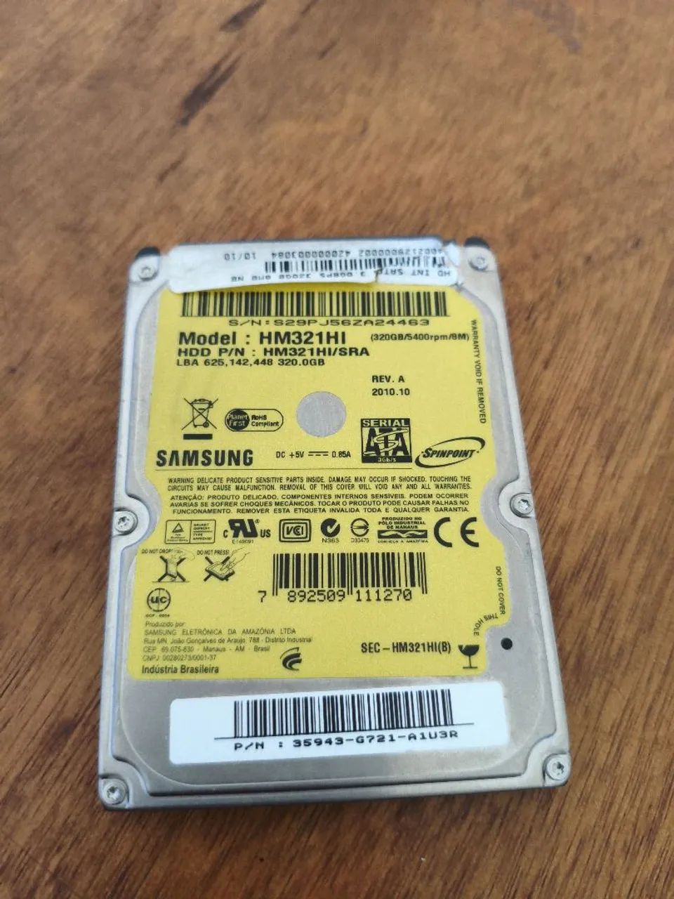 HD Samsung 320GB