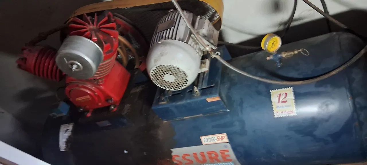 Compressor de ar elétrico 20/350 6HP bivolt - Foto 4