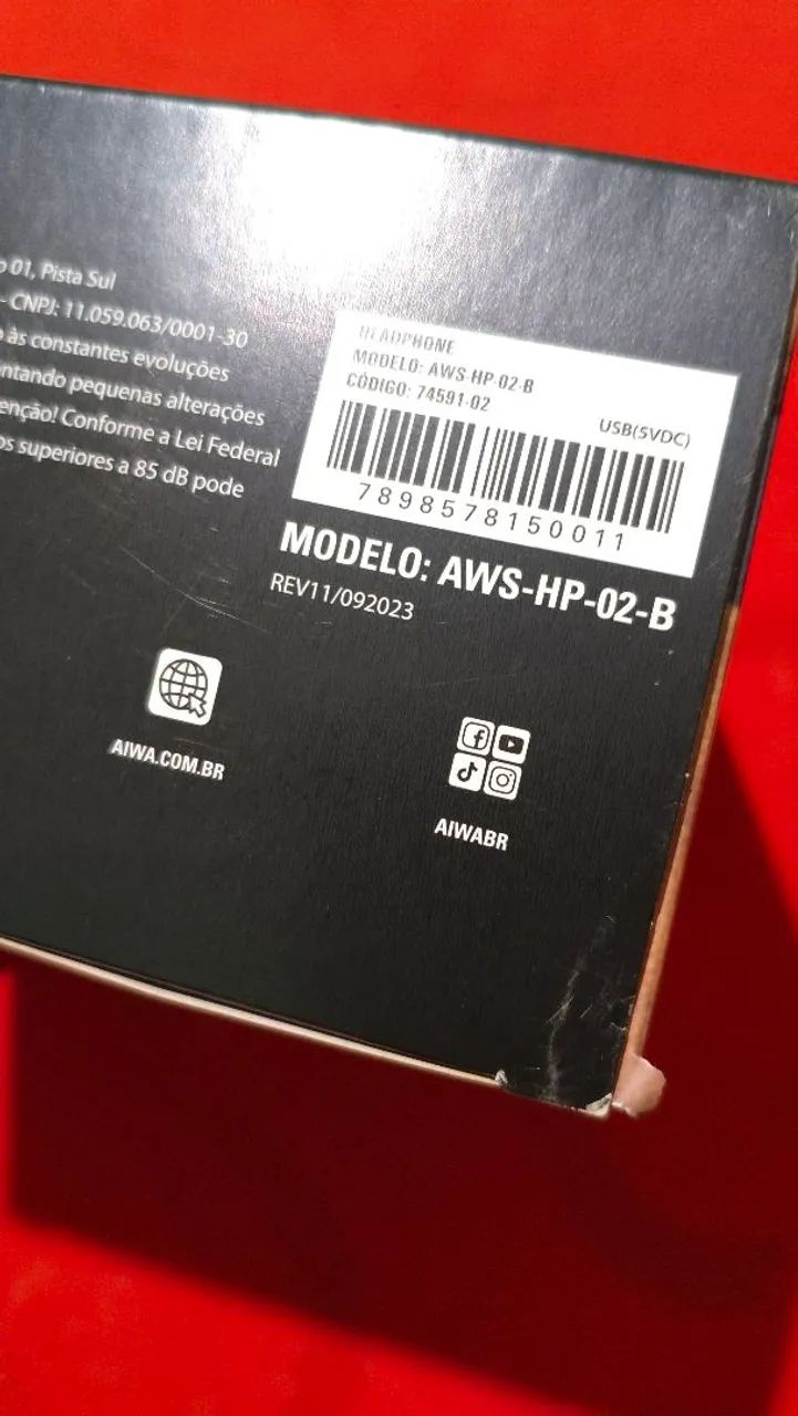 Fone Aiwa novo sem uso - Foto 3