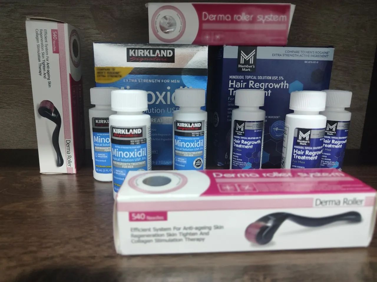 Dermaroller 0,5 e loção importada 5%