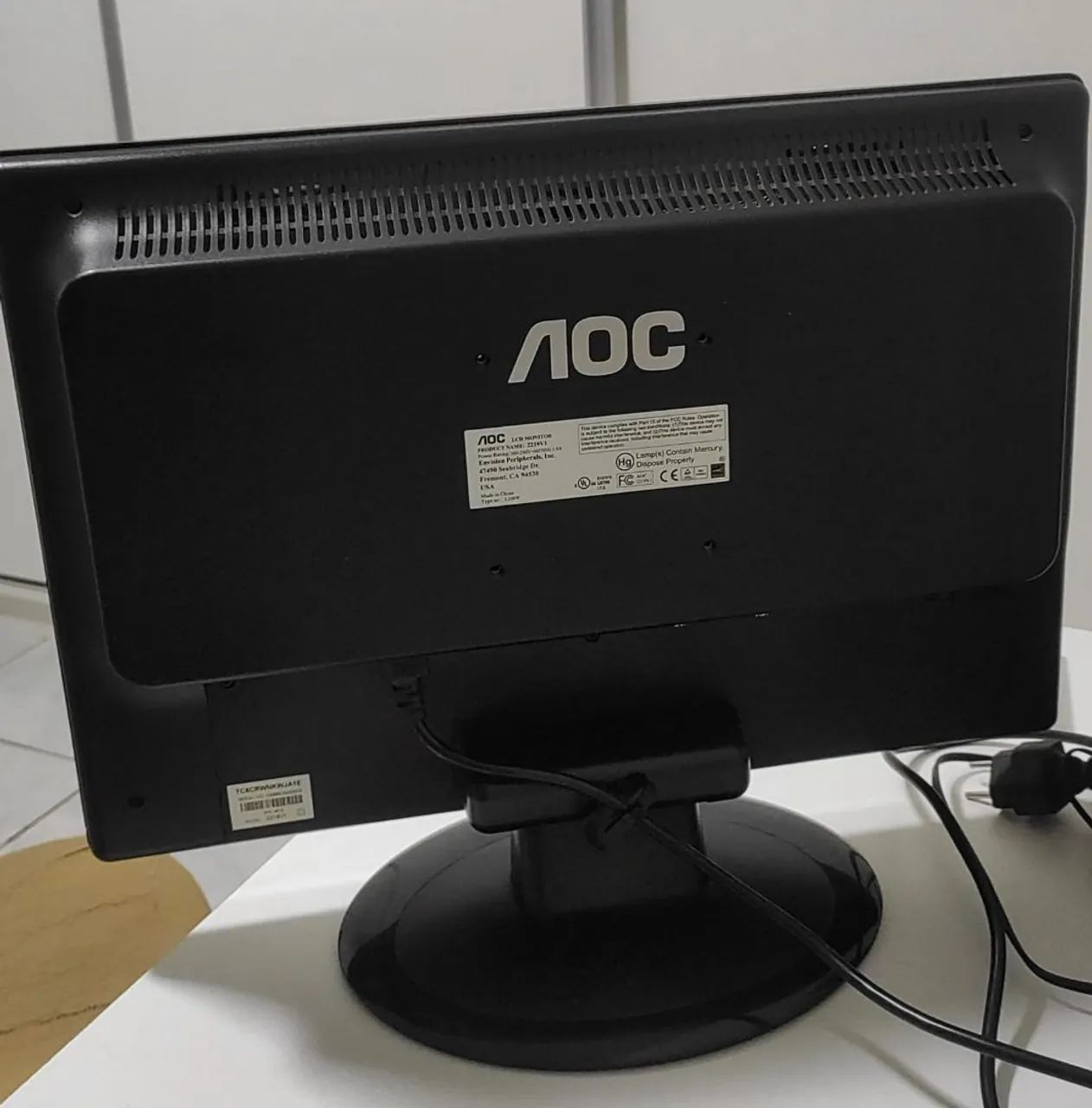 Vendo monitor AOC 22 polegadas  - Foto 2
