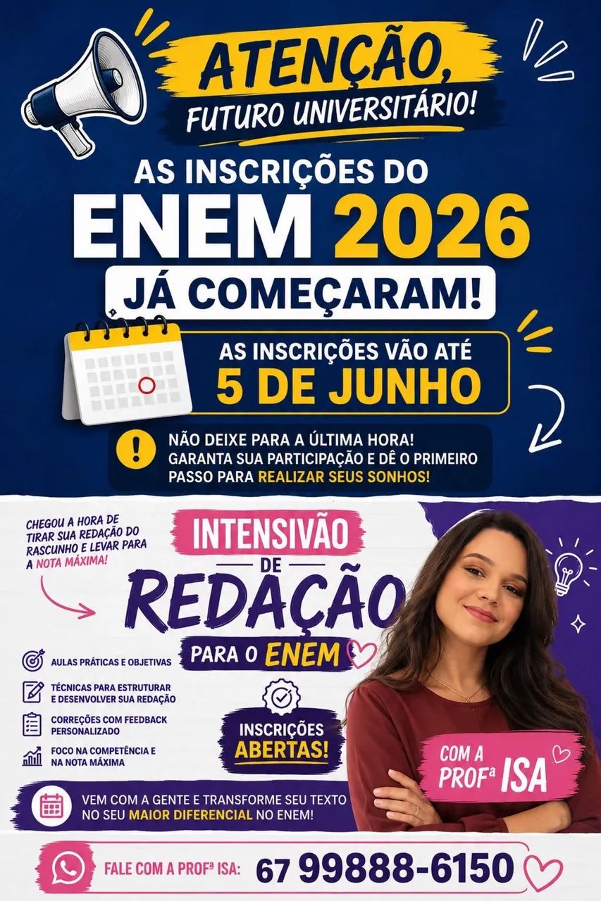 Aulas de Redação para o Enem