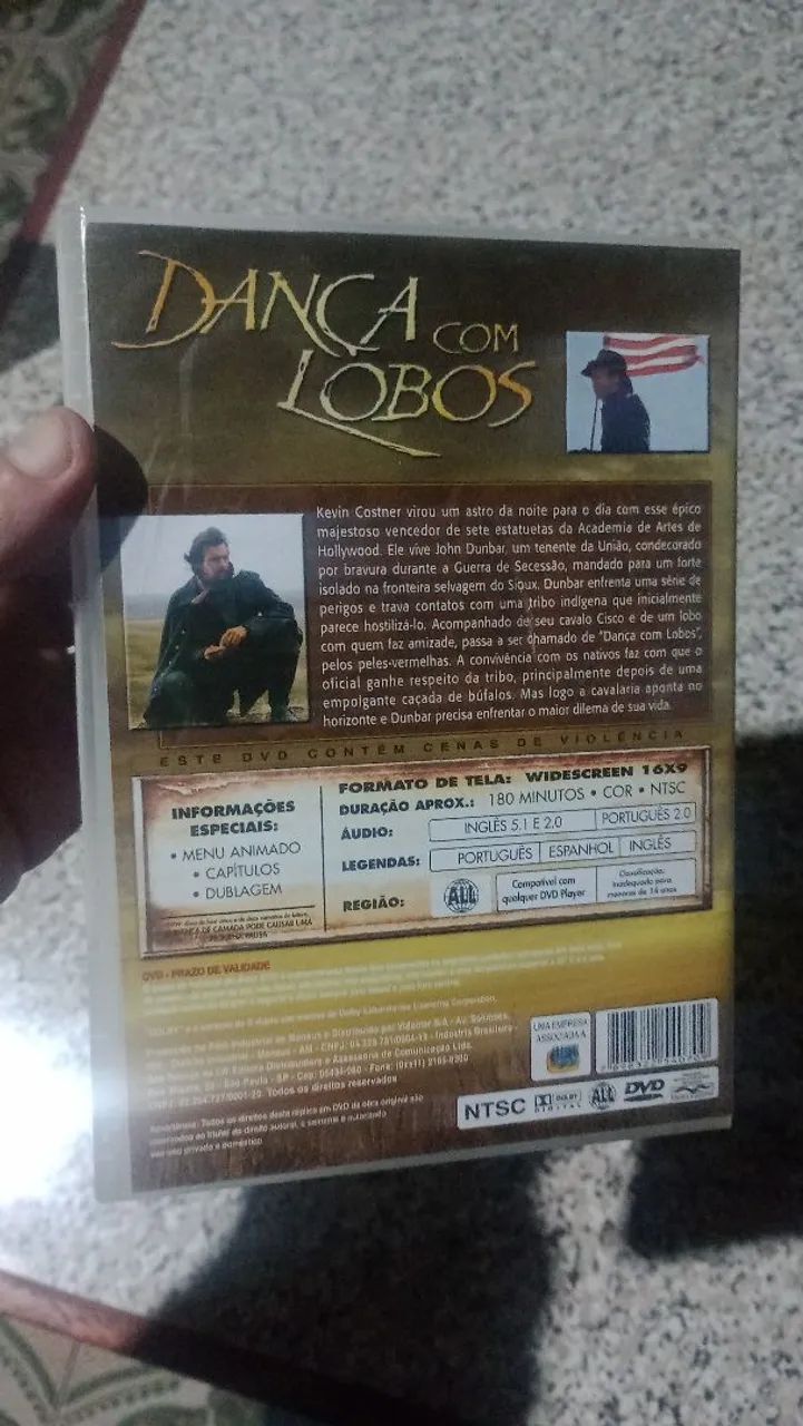 DVD Original Dança com Lobos Edição Especial Kevin Costner - Foto 2