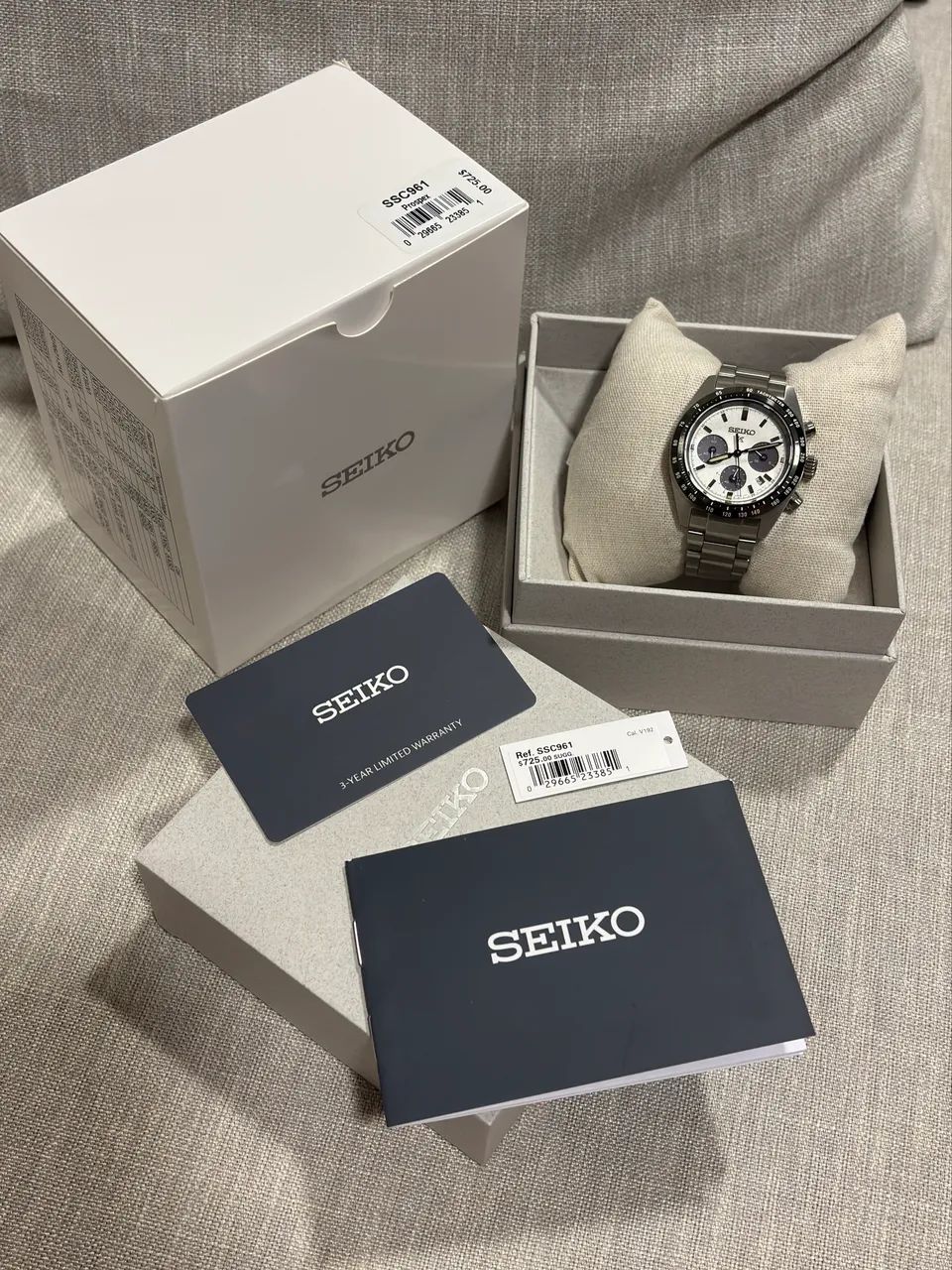 Seiko Speedtimer Crono Solar Panda SSC961 - Foto 5