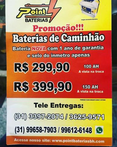 Bateria 150ah fabricação Tudor apenas R$ 480,00!!!! bateria de caminhão / onibus - Foto 2