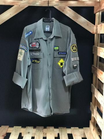 Camisa Manga Longa Cinza clara Old Navy - Tamanho - G