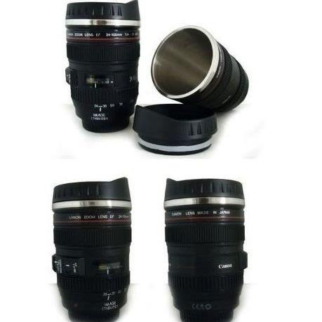 Caneca Térmica Lente Canon 24-105mm - Copo De Alumínio - Foto 4