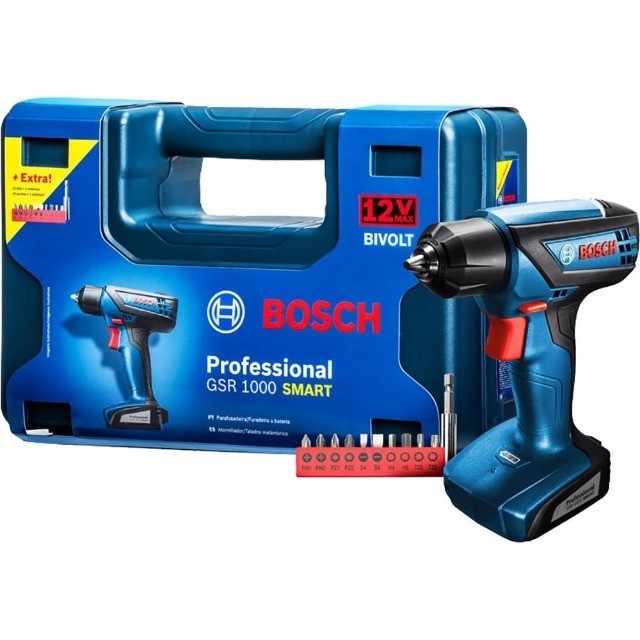 Furadeira Parafusadeira  Bateria 12V Gsr 1000 Smart Bivolt Bosch - Foto 3