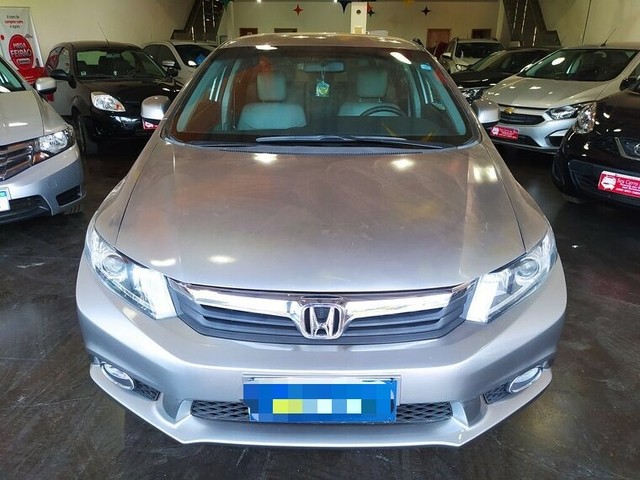 HONDA CIVIC 1.8 LXS CINZA 2013