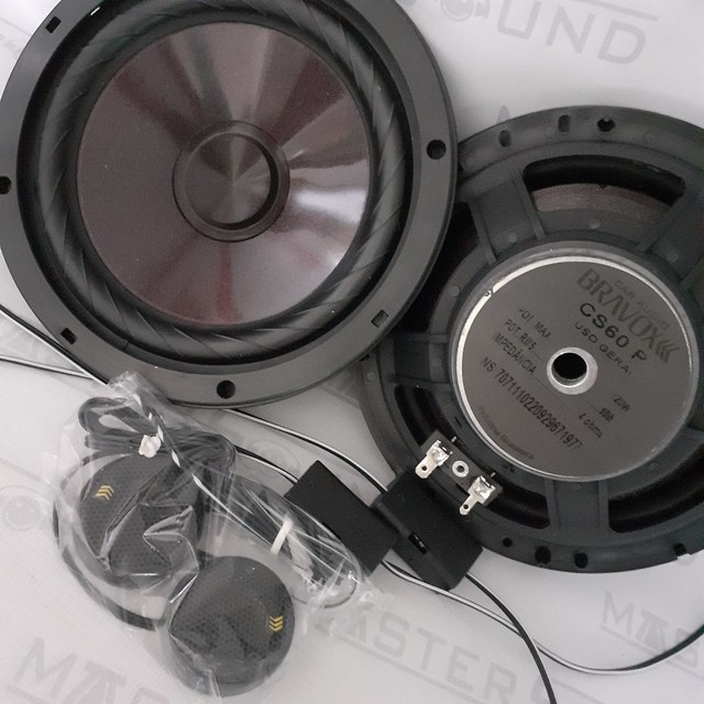 Kit 2 vias. Bravox Premium. CS60 P. 6". 60RMS. Garantia. Novo. Instalado.