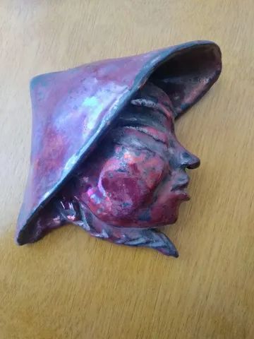 Peça única obra de arte, cerâmica vitrificada 