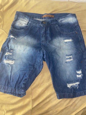 Short Jeans rasgado 