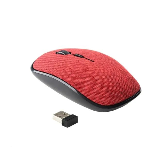 Mouse Sem Fio USB GT Colors em Tecido Red - WZetta - Foto 4
