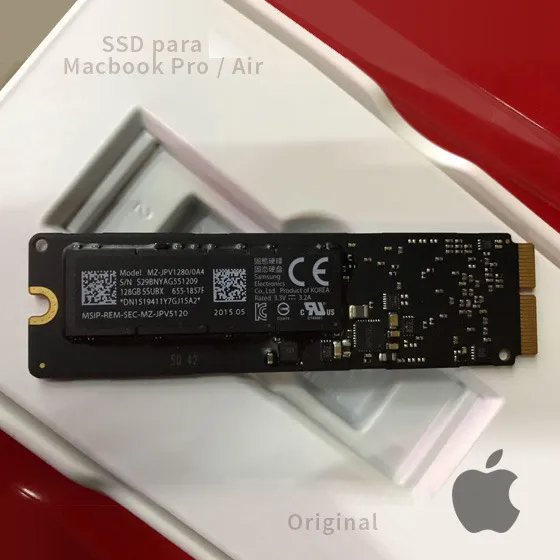 SSD Original para Macbook Pro Retina e Air
