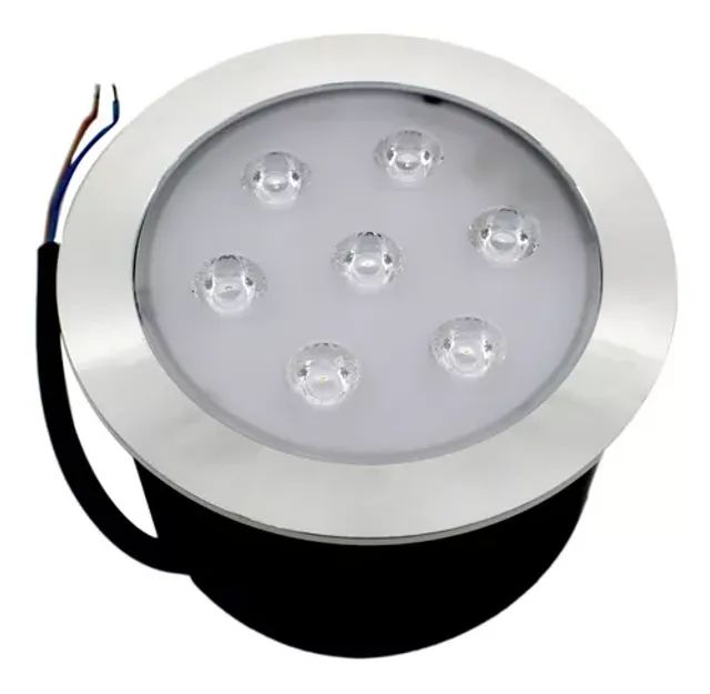 Balizador Spot Led Embutir Chão Piso Jardim 7w Ip65 Branco Quente ou Branco Frio