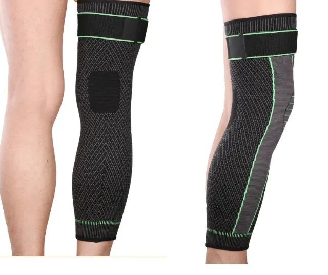 meia de compressao com velcro le-6106 it-blue 46cm - Foto 3