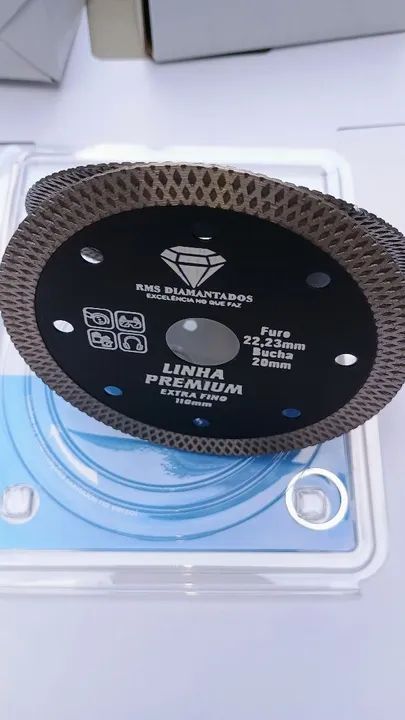 Disco Diamantado 4"110mm Extra Fino para Corte de Porcelanato - Foto 3