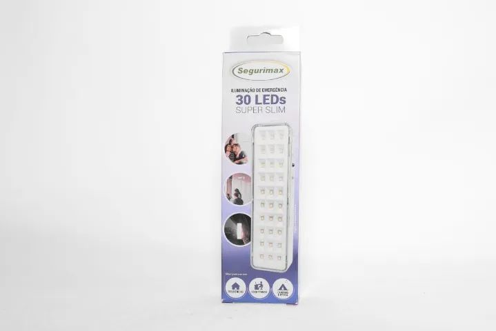 Luminária De Emergência 30 Leds Premium Segurimax Cor Led - Foto 2