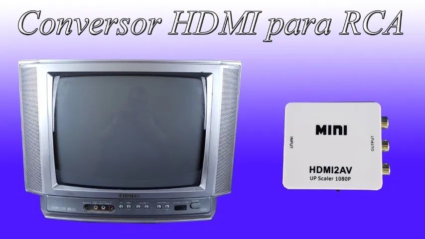 Mini Adaptador Conversor De Hdmi Para Video Composto 3rca Av - Foto 6