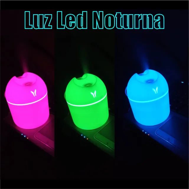 Mini Umidificador De Ar/Purificador/Aromatizador Doméstico Usb Led 250ml  - Foto 4