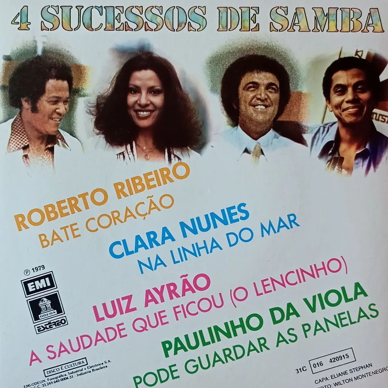 disco de vinil compacto 4 sucessos de samba  - Foto 2