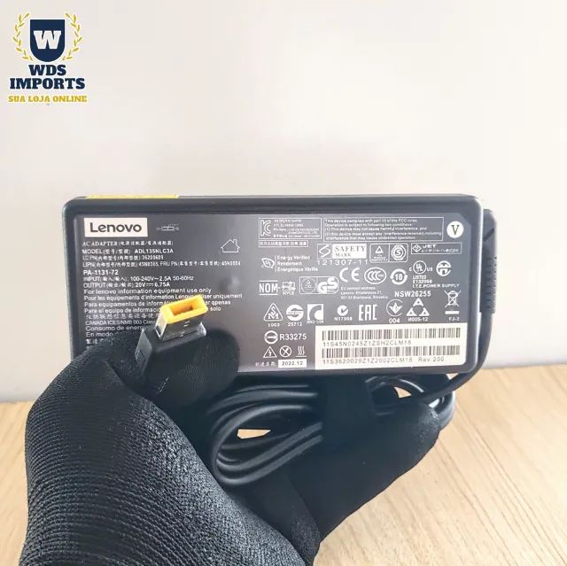 Fonte Notebook Lenovo Usb 20V 6.75A 135W