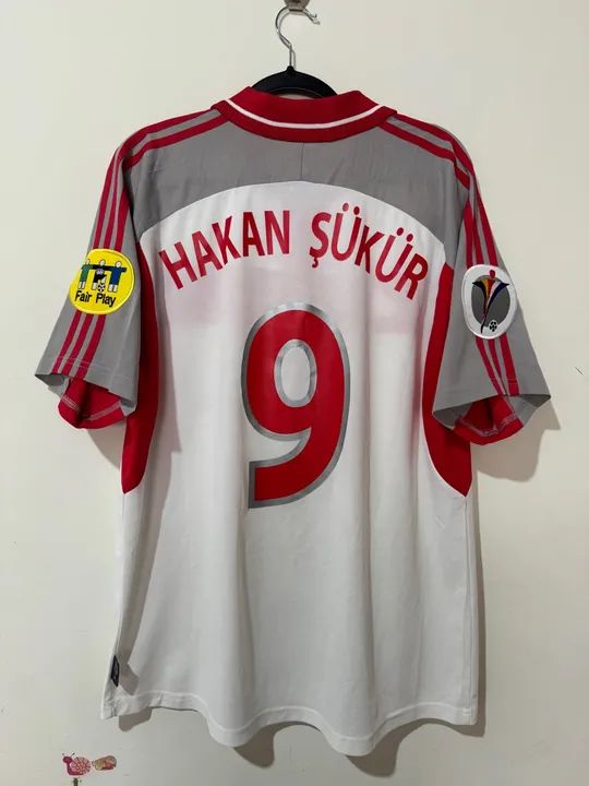 Camisa Turquia Euro 2000 Hakan Sukur 9 Tamanho G - Roupas