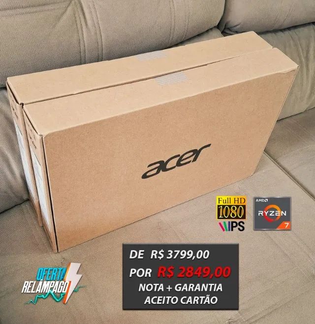 [SEALED] Acer Ryzen 7 Notebook, 8GB, 512GB SSD, 15.6" Full-HD IPS [+INVOICE] Card Accepted64317758819201120