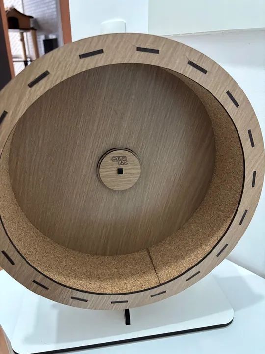 Roda de Hamster de Madeira 30 cm - Foto 4