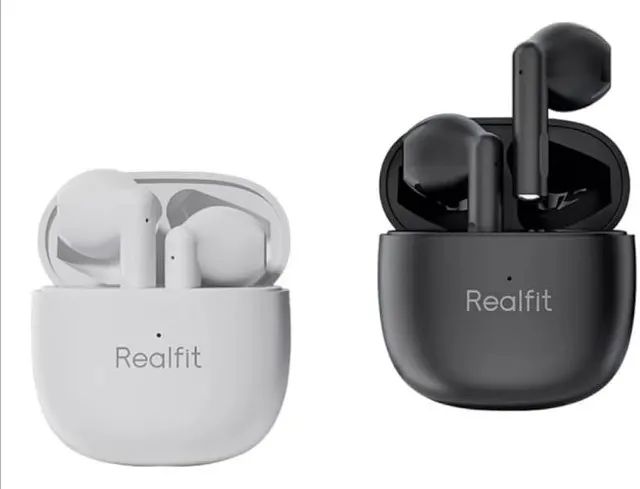 Fone De Ouvido Sem Fio Realfit F1 Tws Bluetooth 5.3 Com Microfone Touch
