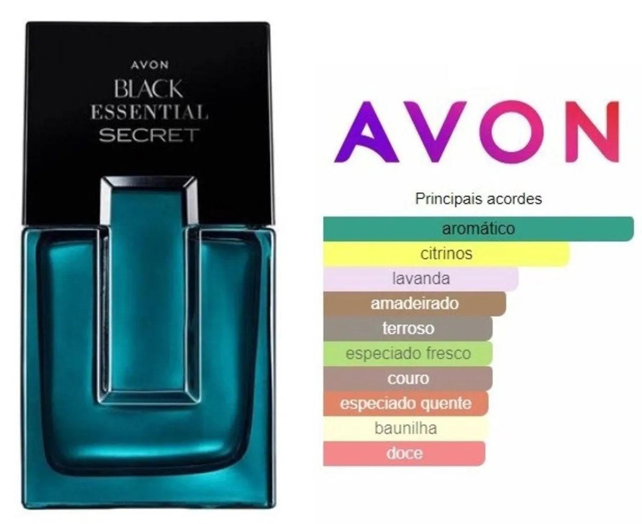 Perfume Avon BLACK ESSENTIAL " Secret " 100ml - Foto 5
