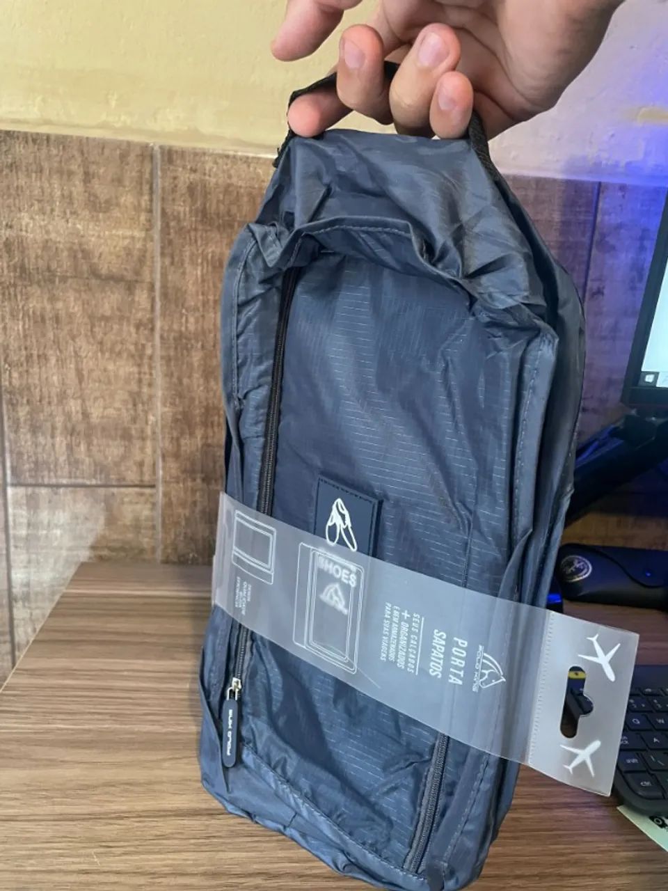 Bolsa de Viagem para Calçados Polo King Azul - Foto 2