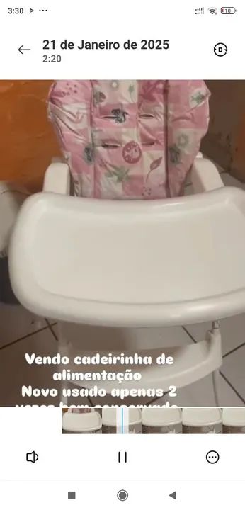 Cadeirinha de alimentação e sercado  - Foto 2