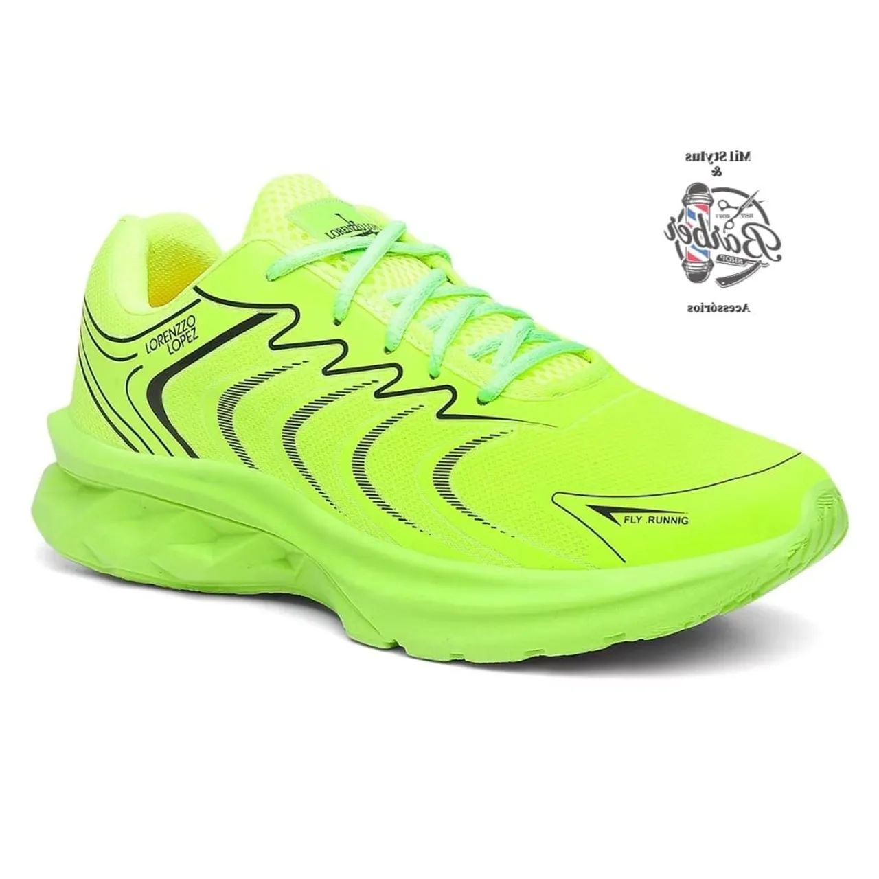Tênis Lorenzo Lopez Fly Running Amarelo Neon