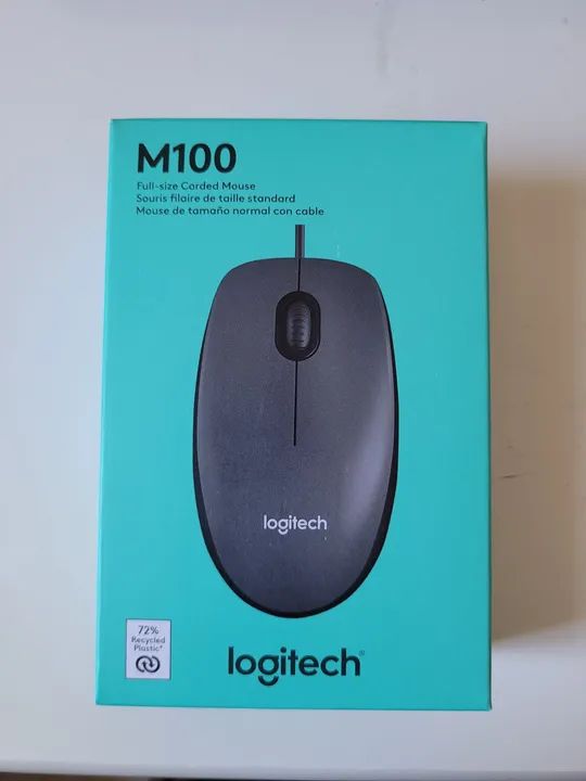 Mouse Logitech M100 lacrado kit com 2 - Foto 4