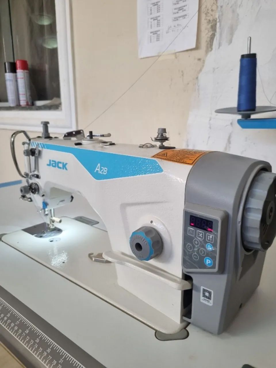 Maquina industrial direct drive JACK com corte automático (semi nova) - Foto 5