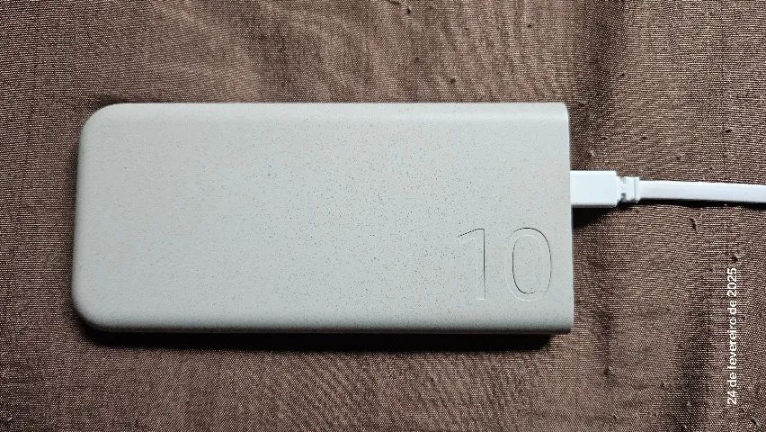 Bateria Carregador Portátil 2x USB-C, 10000mAh, Super Rápida 25W Bege C/Defeito!