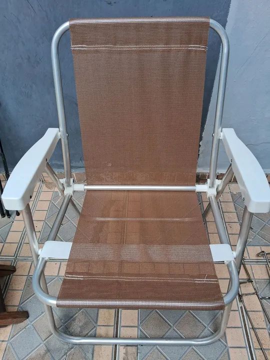 Cadeira de praia em alumínio. - Foto 2