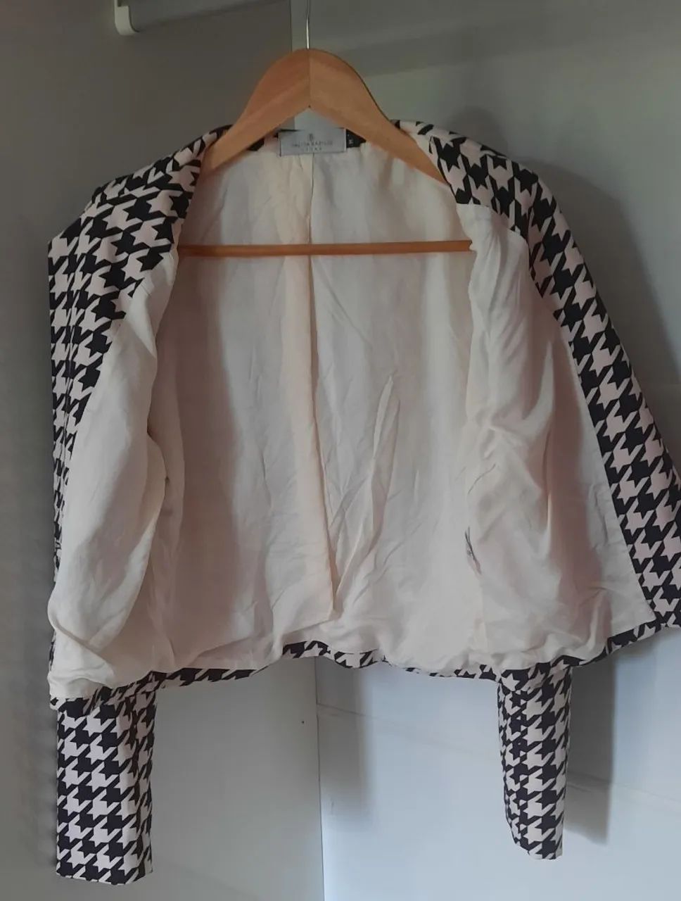 BLAZER SPACER P&B PRETO E BRANCO ROUPA FEMININA  - Foto 3