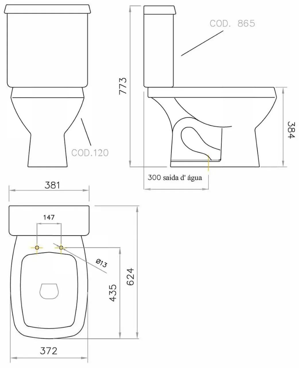 Kit vaso com caixa acoplada Hervy - Foto 2
