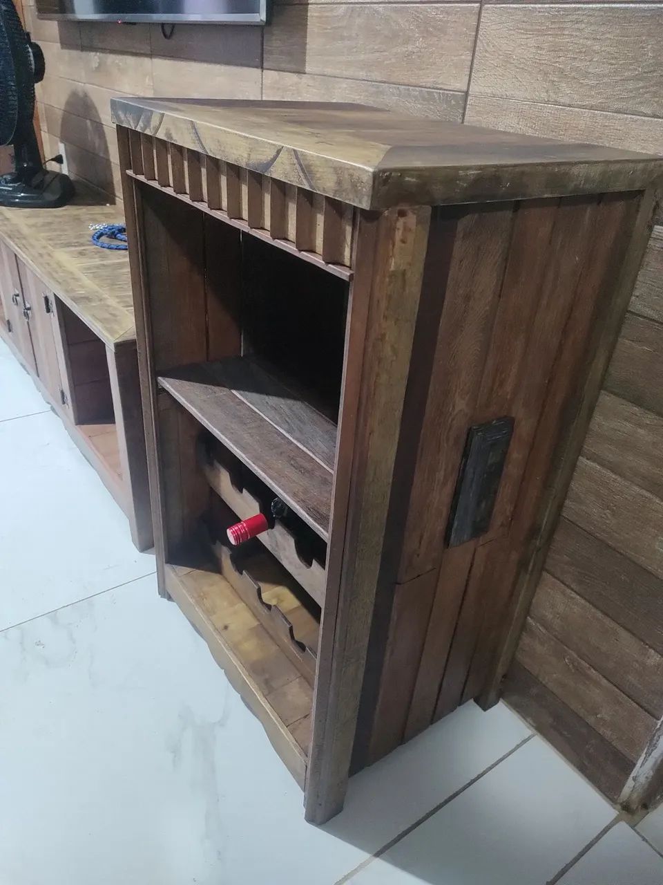 Balcão adega madeira maciça  - Foto 4