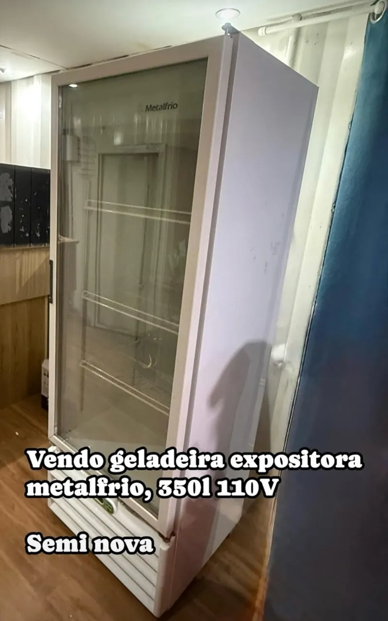 Geladeira Expositora Metalfrio 350L 110V - Semi Nova