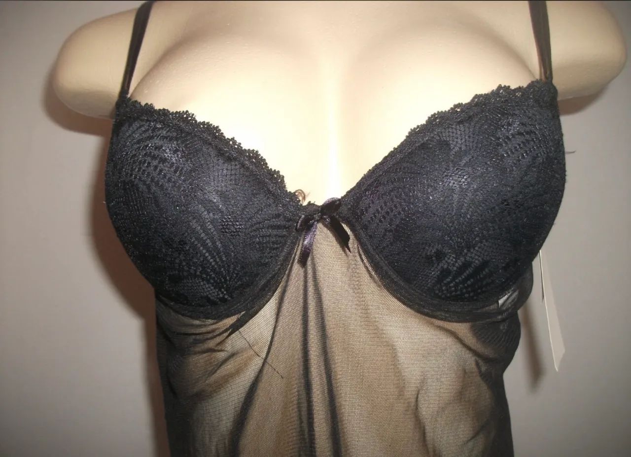 Camisola curta ( acompanha calcinha )- tamanho M - Foto 2