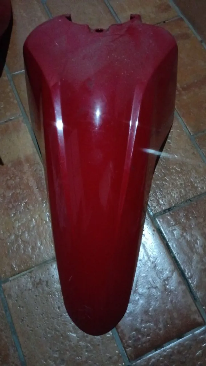 Paralama Dianteiro Vermelho Moto