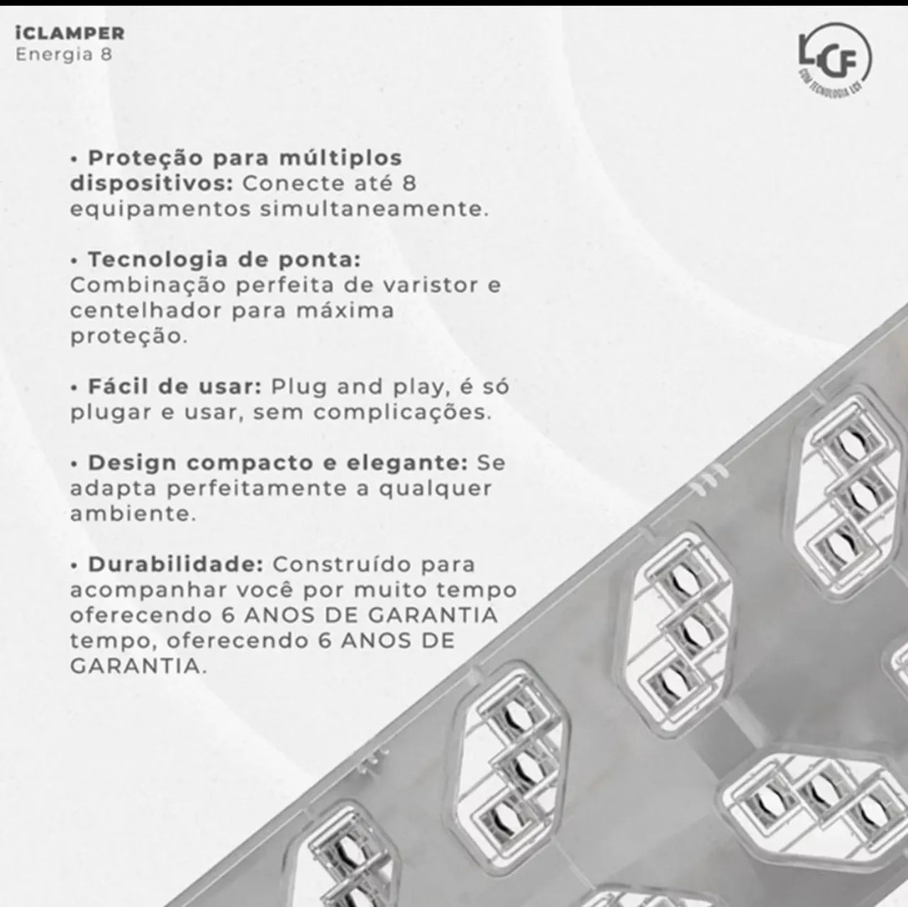 Filtro de linha iclamper energia 5 - Foto 5