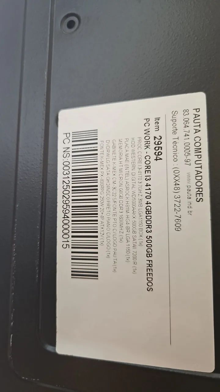 Kit 2 computadores para e mais um gabinete 64529513355906123