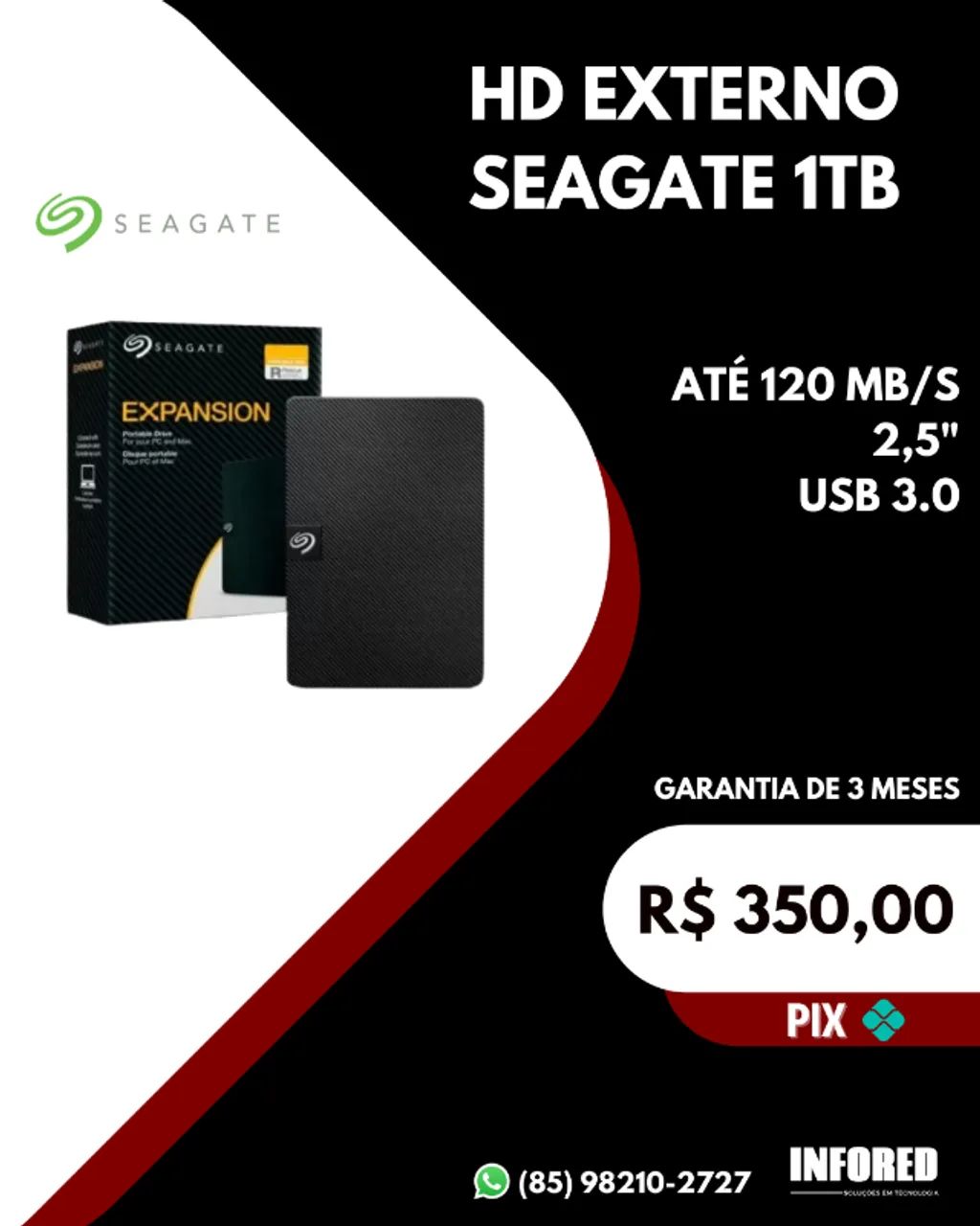 HD externo Seagate 1TB