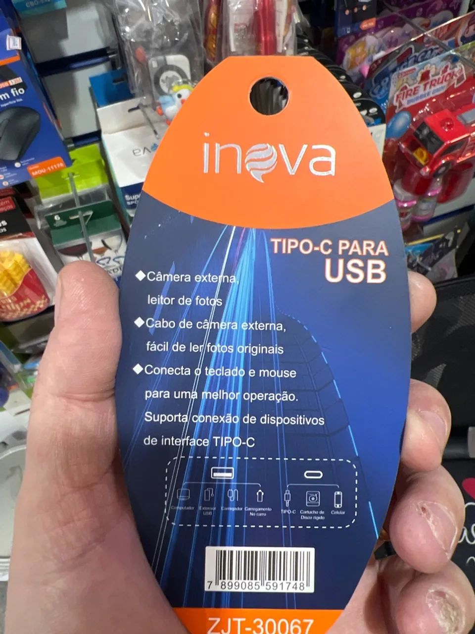 Adaptador OTG Tipo-C para USB 3.0 Inova - Foto 2