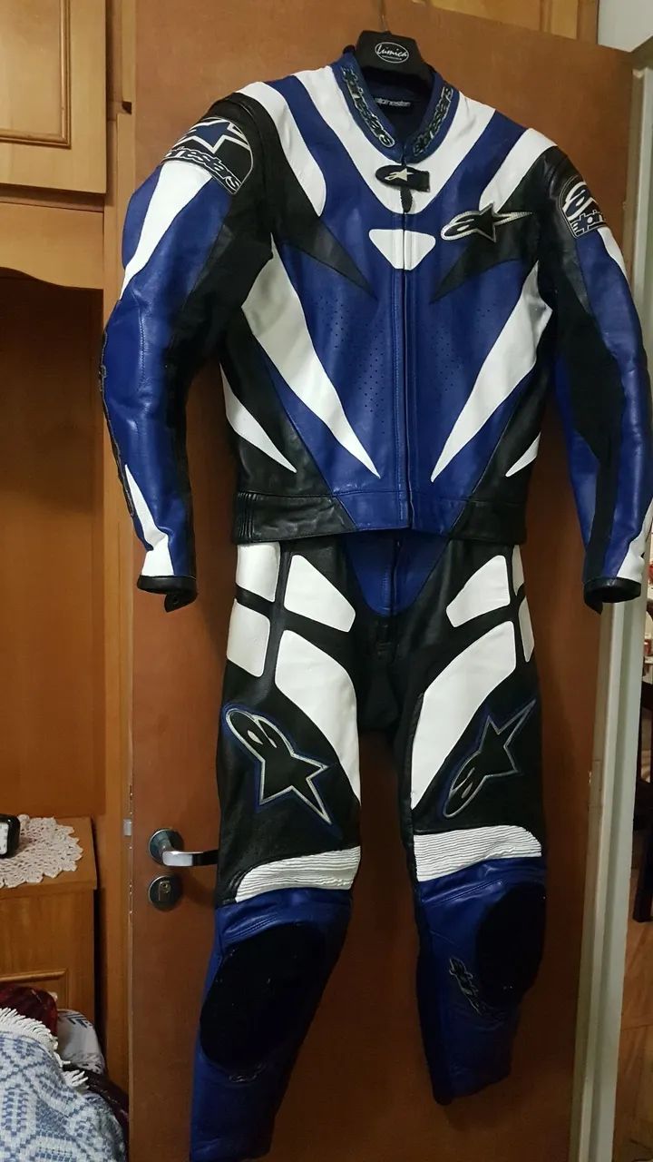 Macacão de couro legítimo para motociclistas de alta qualidade e performance  - Foto 4